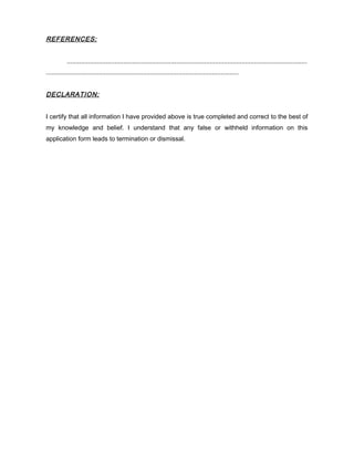 Cover letter and cv peou saren PDF 