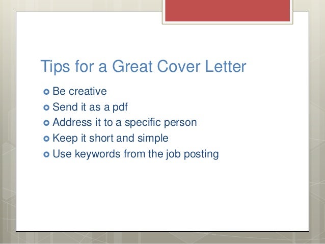 Cover Letter Ppt Vorte