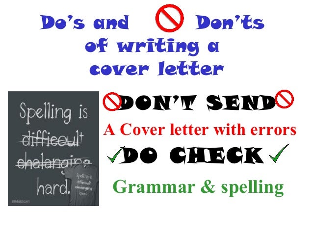 cover letter and resume writing for high school students dos and don ts of cover letters