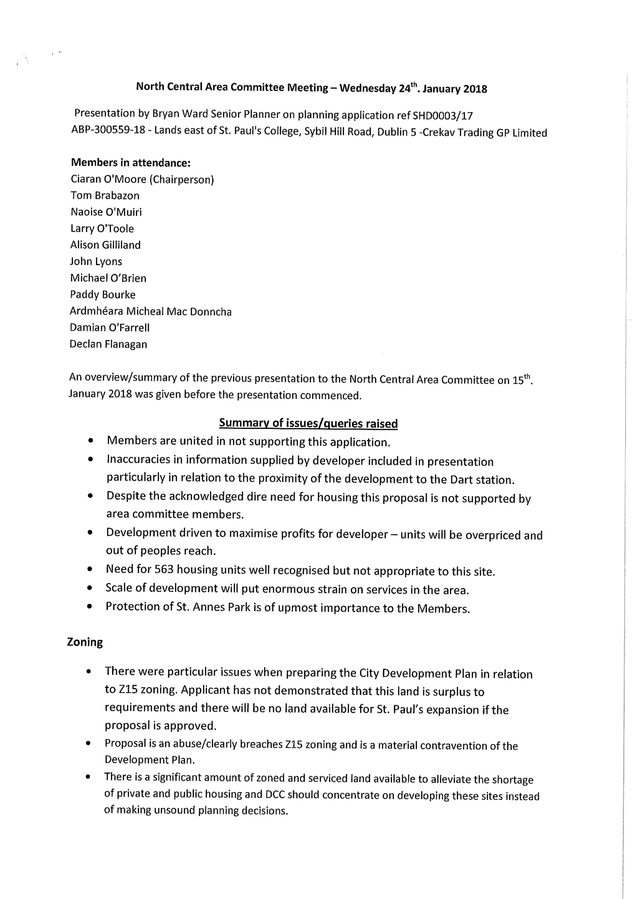 DCC CEO Report to ABP