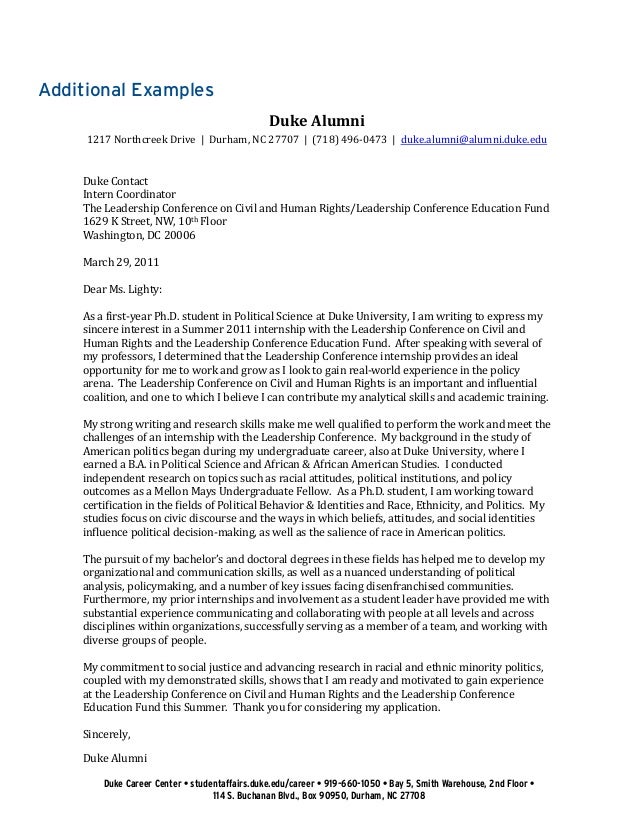 human rights cover letter