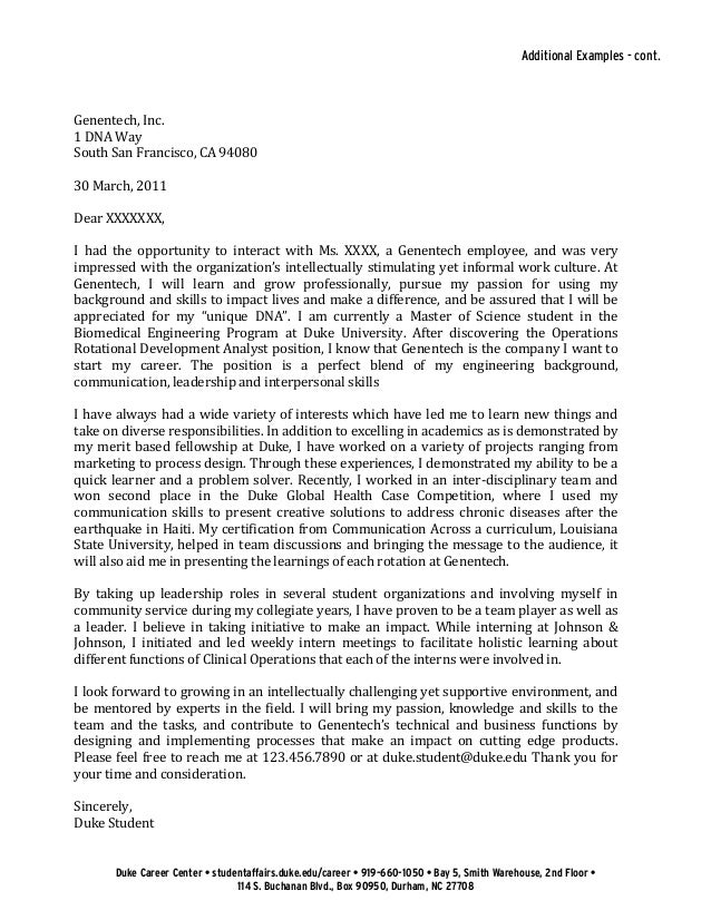 Phd Cover Letter Political Science Duke Alumni
