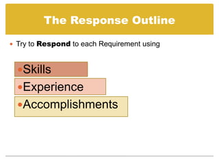 Prepare a Cover Letter using a Job Description