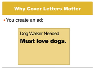 Prepare a Cover Letter using a Job Description