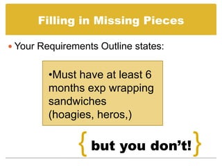 Prepare a Cover Letter using a Job Description