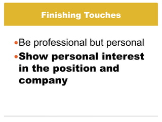 Prepare a Cover Letter using a Job Description