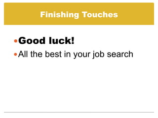 Prepare a Cover Letter using a Job Description