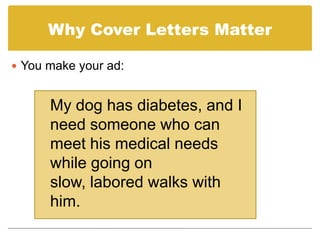 Prepare a Cover Letter using a Job Description