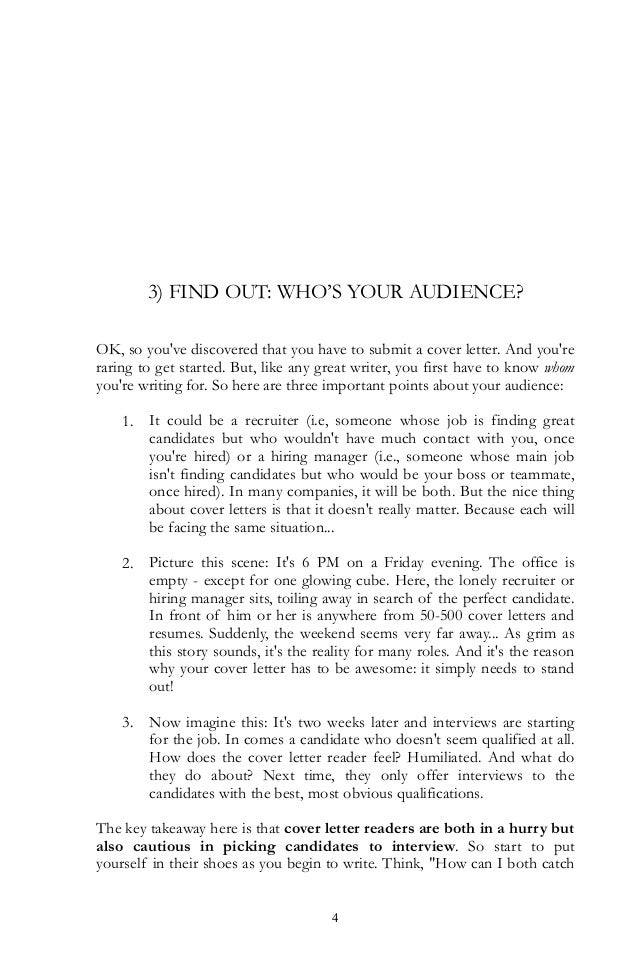 cover letter guide what do you put on a cover letter
