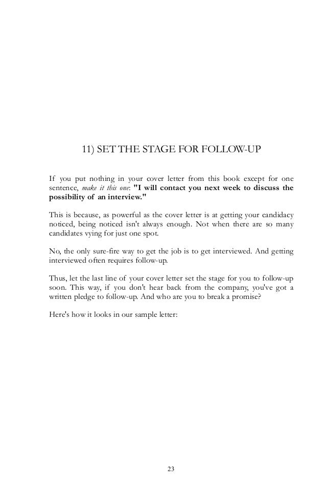 cover letter guide cover letter follow up