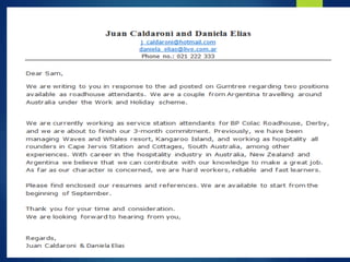 Cover letter por: Diana Villarreal | PPT