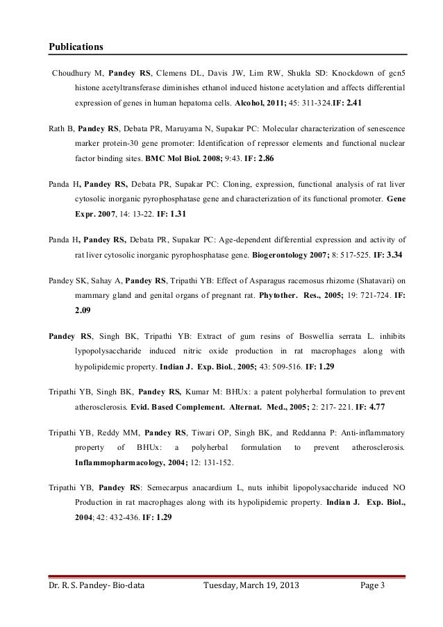 Functional resume biotechnology