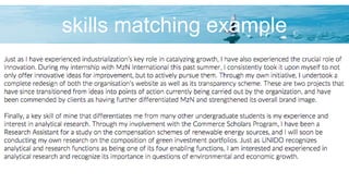 skills matching example
 