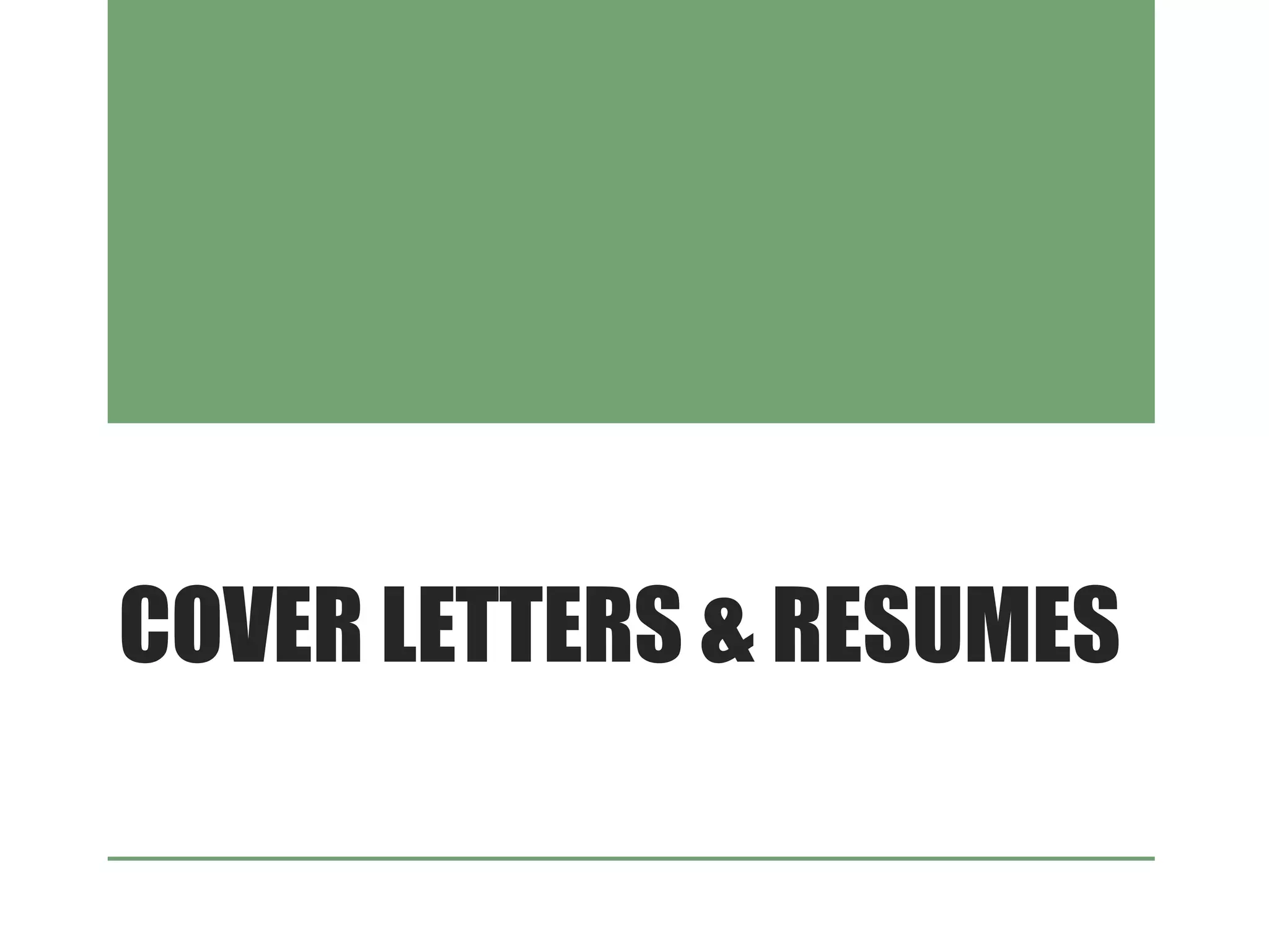 Cover letters resumes PPT - Cover Letters Resumes 1 2048 