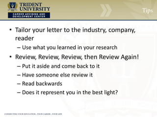 POLL QUESTION
What percentage of Recruiters/HR
Managers/Hiring Managers actually
read a cover letter?
1% 14% 27% 50%
 
