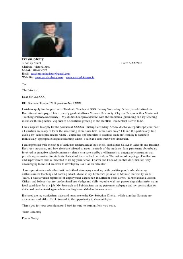 cover letter teaching jobs pravin teaching jobs cover letters