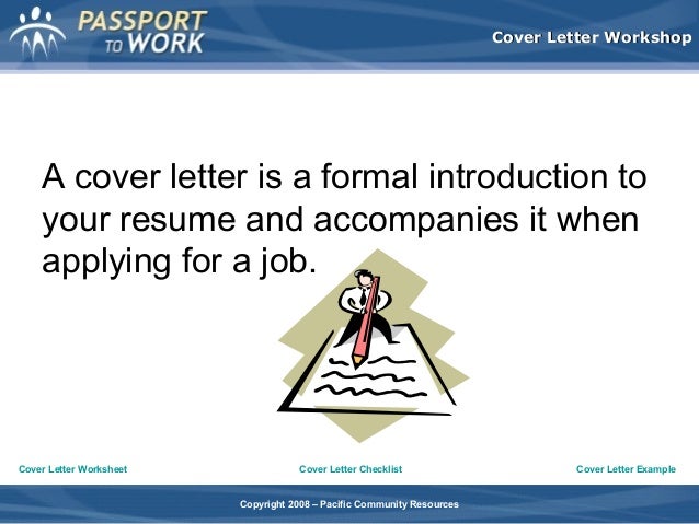cover letter workshop cover letter workshop