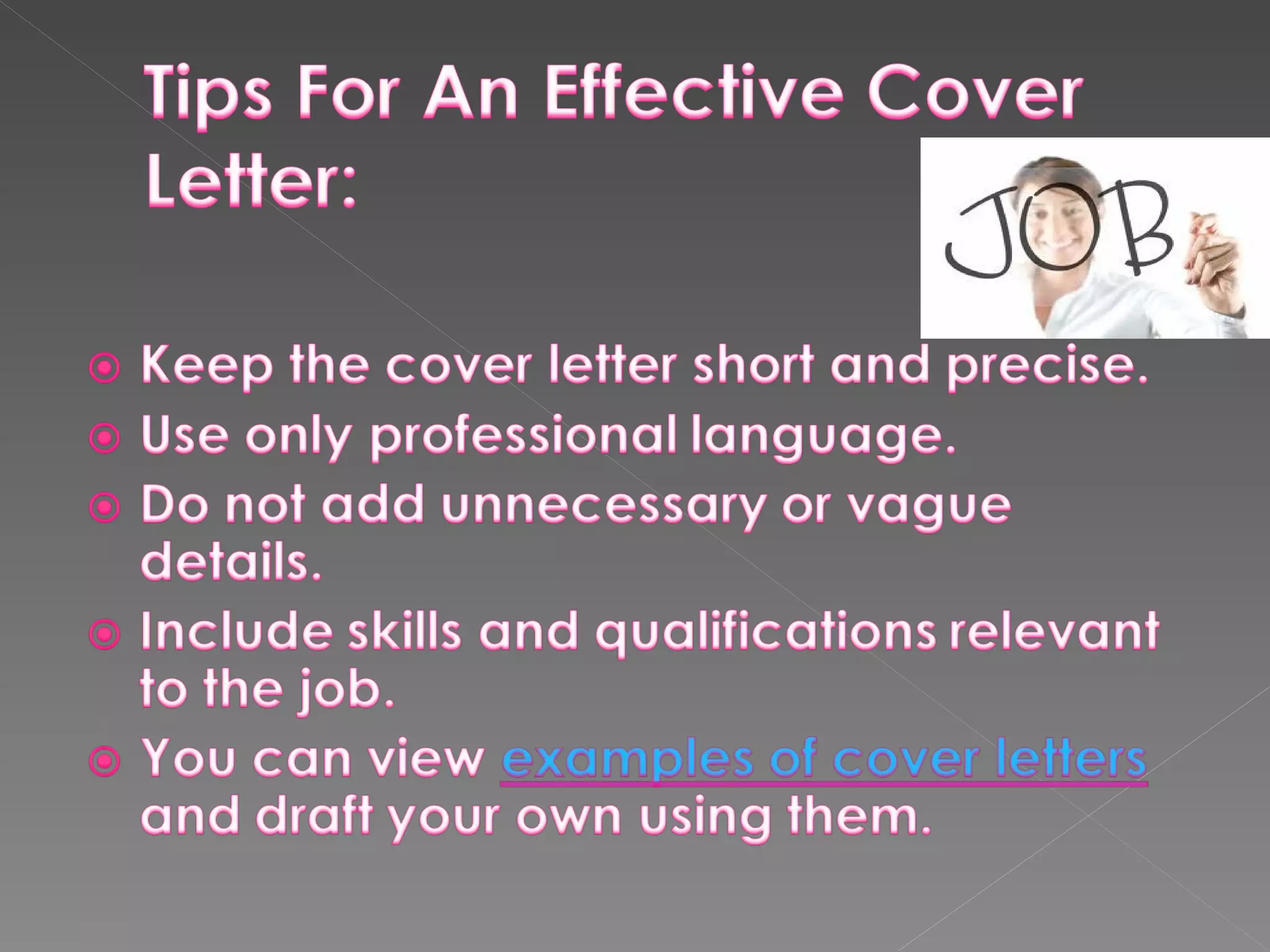 Cover lettters