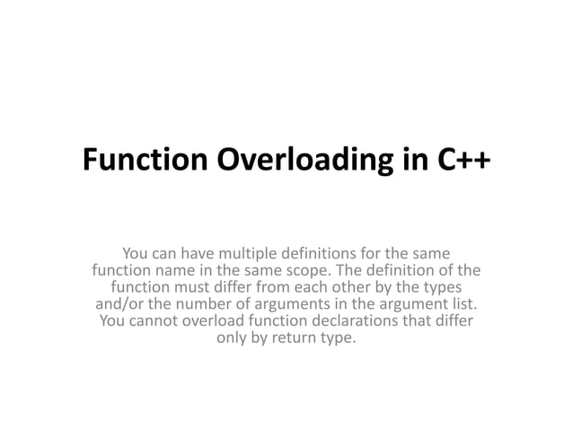 C++ Overloading (Operator and Function).pptx
