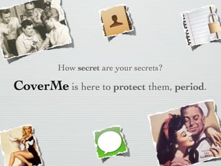 CoverMe (Mock project - Stanford Venture Lab 2012)