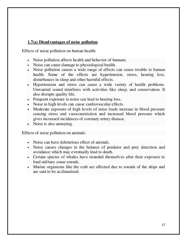 cause and effect essay environmental pollution