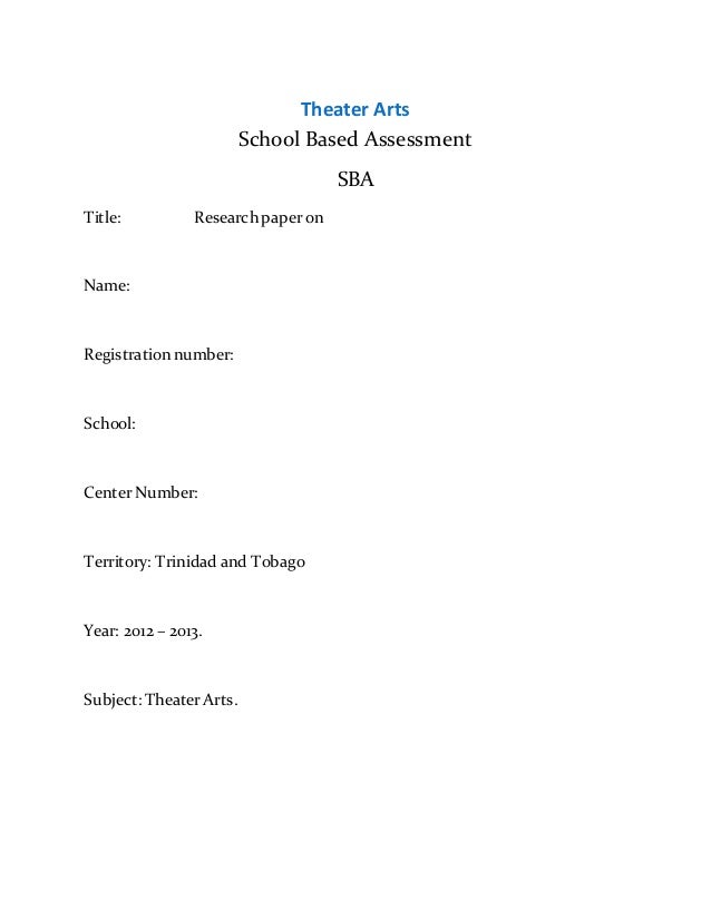 Mla Style Research Paper Format Title Page