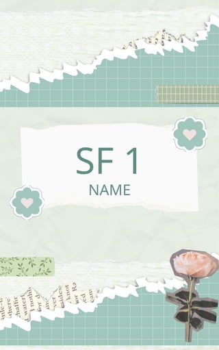 SF 1
NAME
 