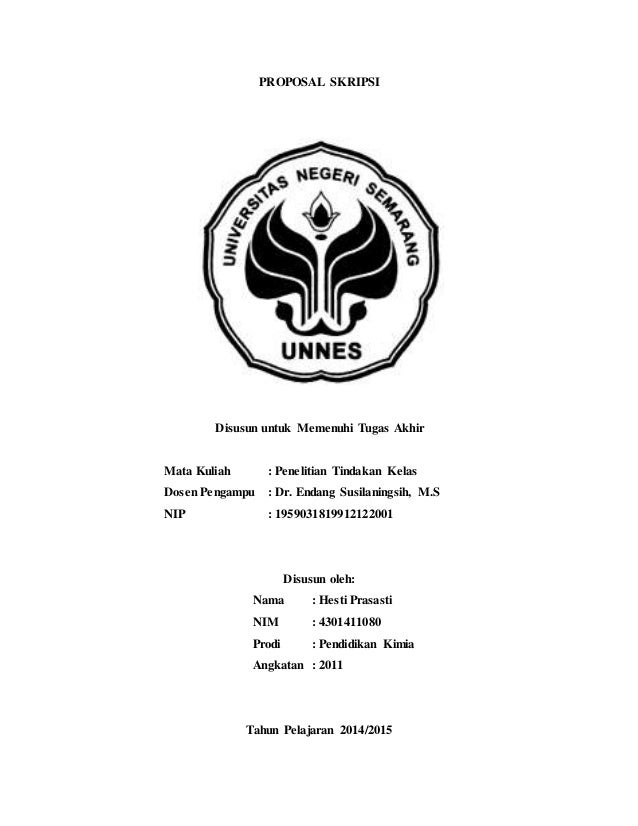 Cover proposal skripsi