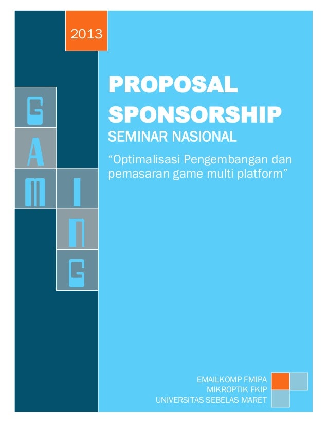 Cover proposal sponsorship