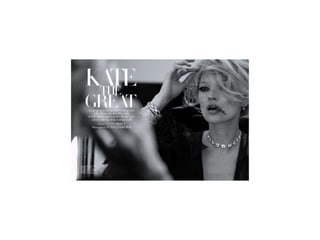 Cover Shoot of Kate Moss for Harpers Bazaar