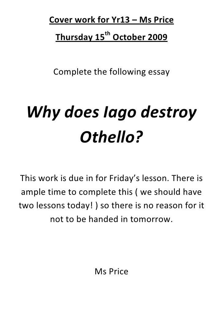 Othello love desdemona essay