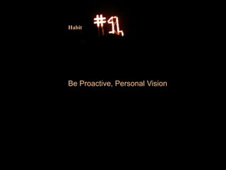 Habit




Be Proactive, Personal Vision
 