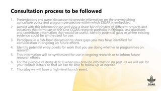 CGIAR in Ethiopia, transition and global perspectives: Transforming food, land and water systems in a climate crisis 