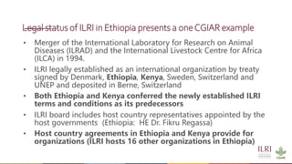 CGIAR in Ethiopia, transition and global perspectives: Transforming food, land and water systems in a climate crisis 