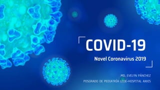 MD. EVELYN PÁNCHEZ
POSGRADO DE PEDIATRÍA UIDE-HOSPITAL AXXIS
COVID-19
Novel Coronavirus 2019
 
