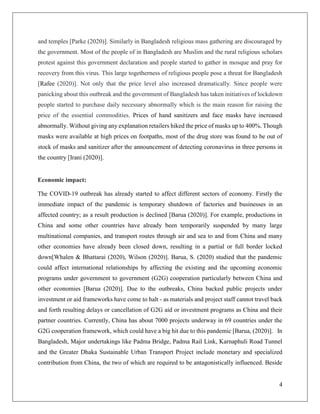 Covid 19 and bangladesh | PDF