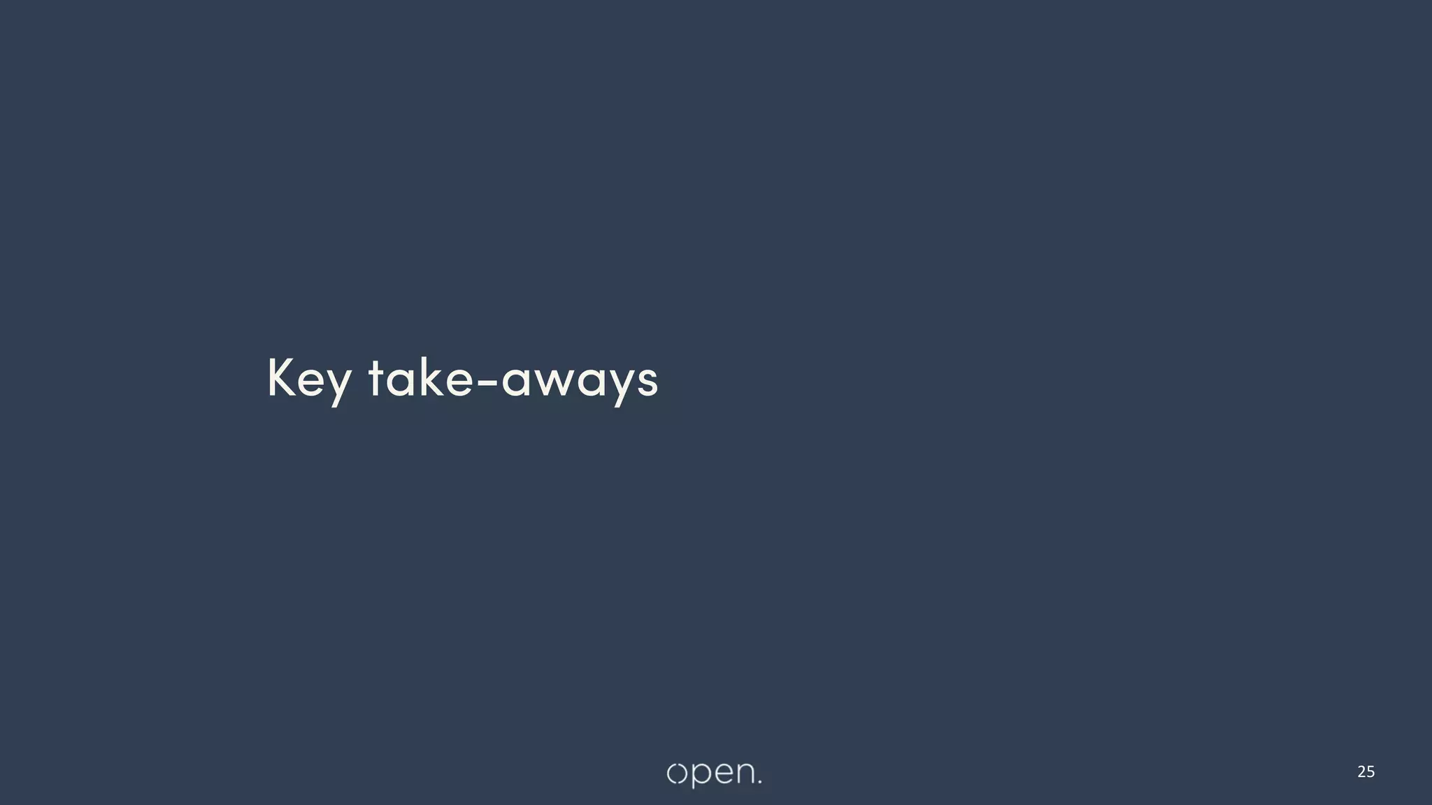 title style
Key take-aways
25
 