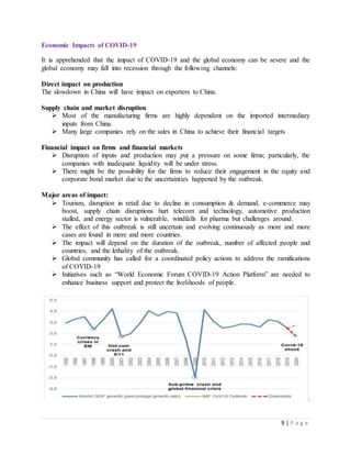 Covid 19 effect on economy | DOCX | Infectious Diseases | Diseases and ...