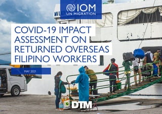 MAY 2021
COVID-19 IMPACT
ASSESSMENT ON
RETURNED OVERSEAS
FILIPINO WORKERS
 