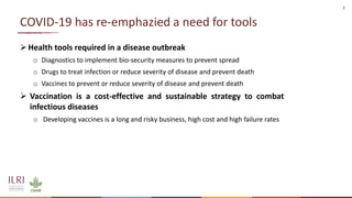 Potential impacts of COVID-19 research on livestock health research and innovation
