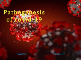 Pathogenesis
of covid-19
Wazeed Pharm-D
 