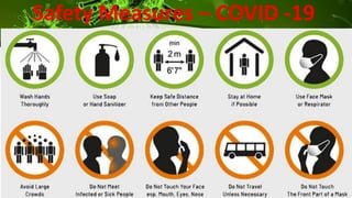 Safety Measures – COVID -19
 