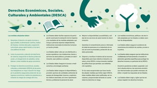 Derechos Económicos, Sociales,
Culturales y Ambientales (DESCA)
Las medidas adoptadas deben:
1.	 Garantizar el derecho a l...