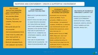 Covid 19 Response and Containment  Measures