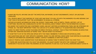 Covid 19 Response and Containment  Measures