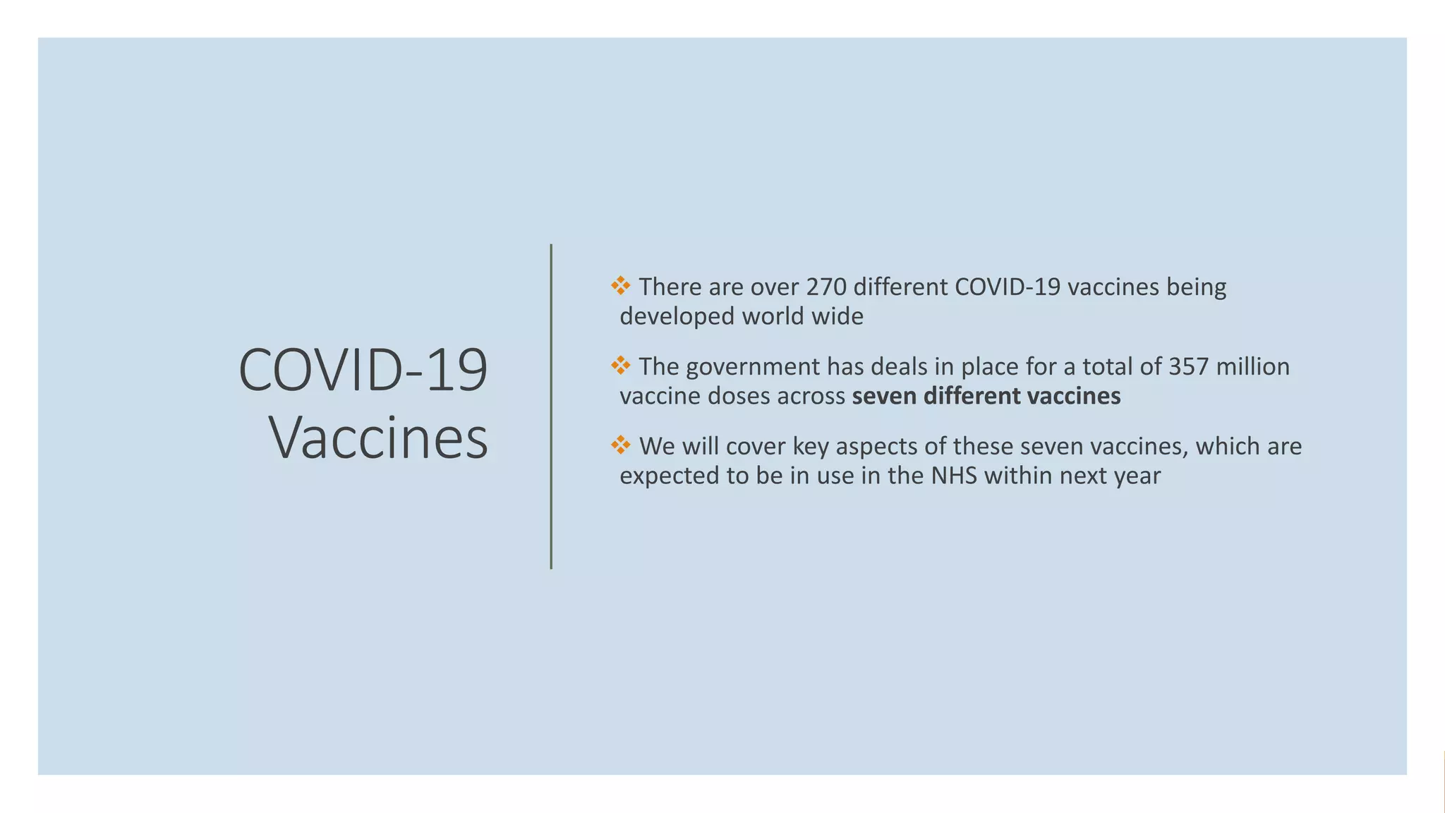 Covid 19 Vaccines