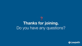 ❓
Thanks for joining.
Do you have any questions?
 