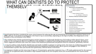 INFECTION CONTROL PROTOCOL DURING COVID-19 IN DENTISTRY