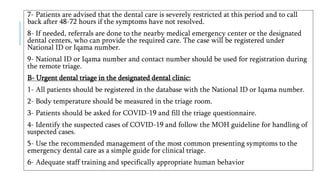 INFECTION CONTROL PROTOCOL DURING COVID-19 IN DENTISTRY