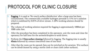 INFECTION CONTROL PROTOCOL DURING COVID-19 IN DENTISTRY